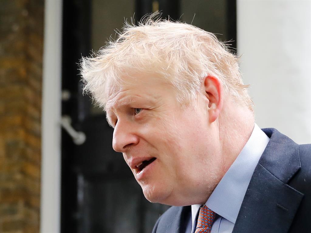 No-show: Johnson avoided the hustings event and instead took to his newspaper column to announce broadband plans PICTURE: GETTY