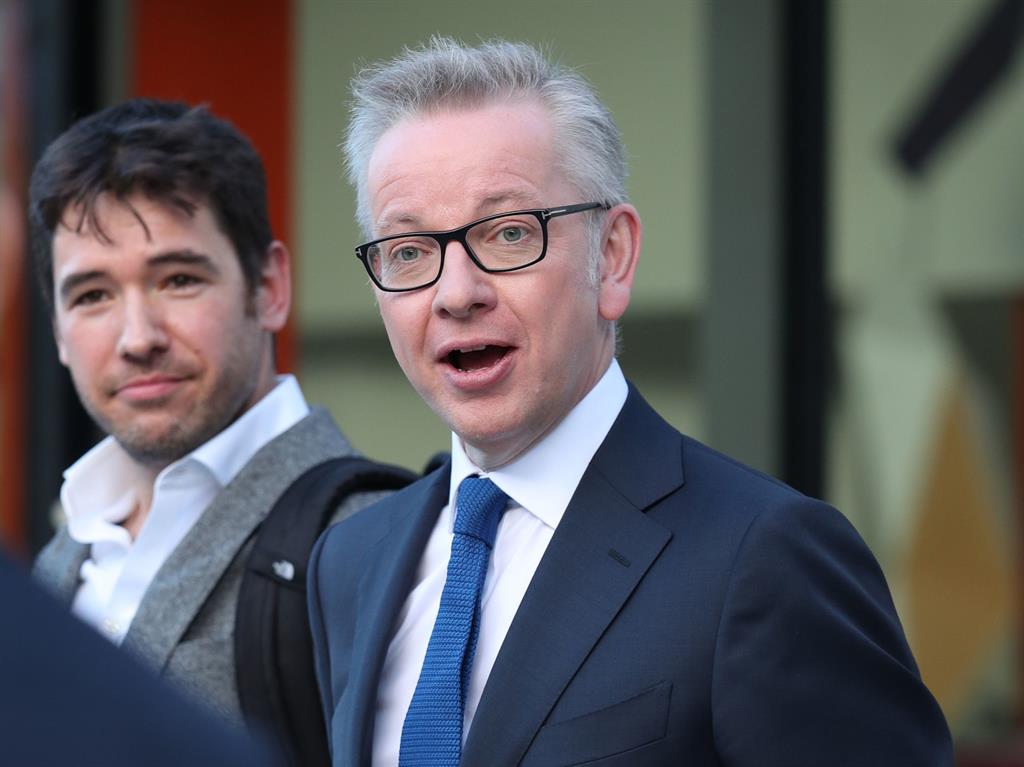 Fear factor: Mr Gove has spoken about being the only candidate capable of 'striking fear into the heart' of Jeremy Corbyn PICTURE: PA