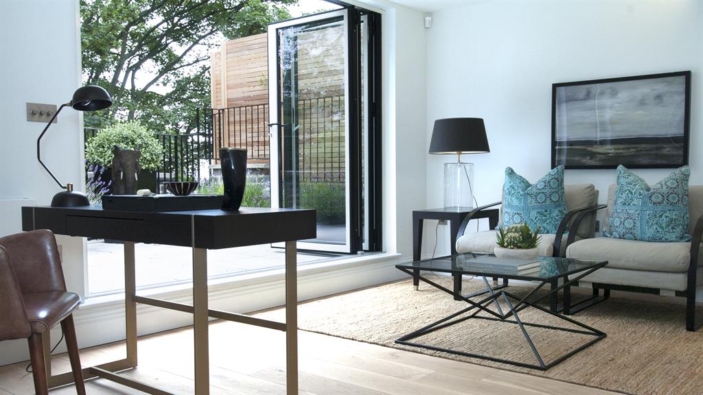 Star quality: Bi-fold doors lead to the roof terrace where Peter and Lin used to stargaze