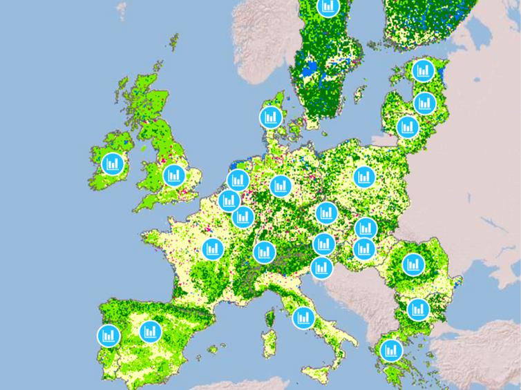 Land cover of Europe in 1900: Department of geoinformation science and remote sensing, Wageningen University, Netherlands