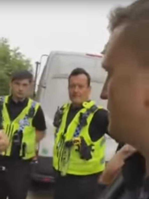 Original offence: Robinson is arrested for filming outside Leeds crown court