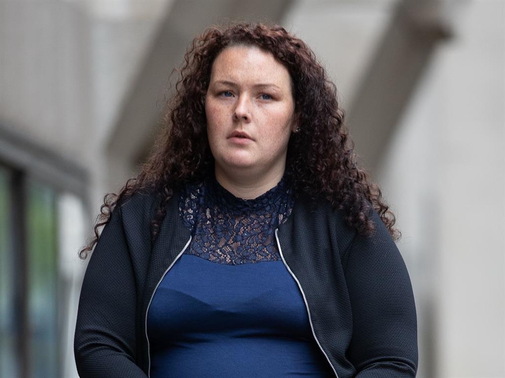 Assisted an offender: Chelsea Mitchell arriving at the Old Bailey PICTURE: PA