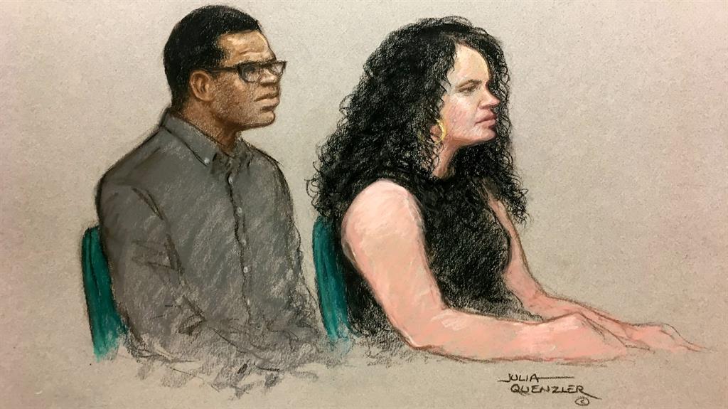 Guilty: Darren Pencille (left) and Chelsea Mitchell in the dock at the Old Bailey PICTURE: JULIA QUENZLER/SWNS
