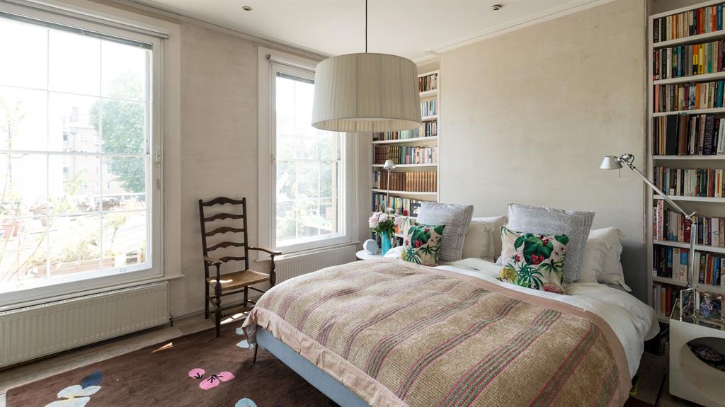 Re-purposed: One of the three large bedrooms Tom has updated and made ‘liveable’ as part of the renovation project