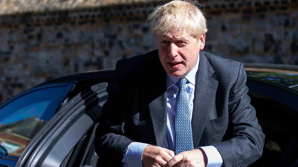 'No escape hatches': Boris today in Westminster PICTURE: GETTY