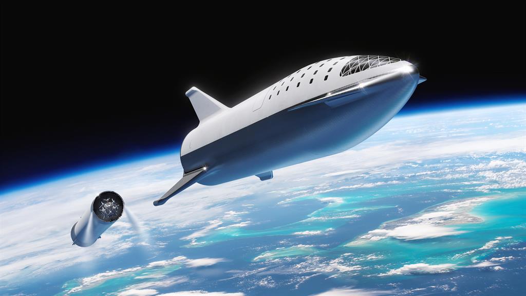 Blast-off: The SpaceX Starship could carry passengers