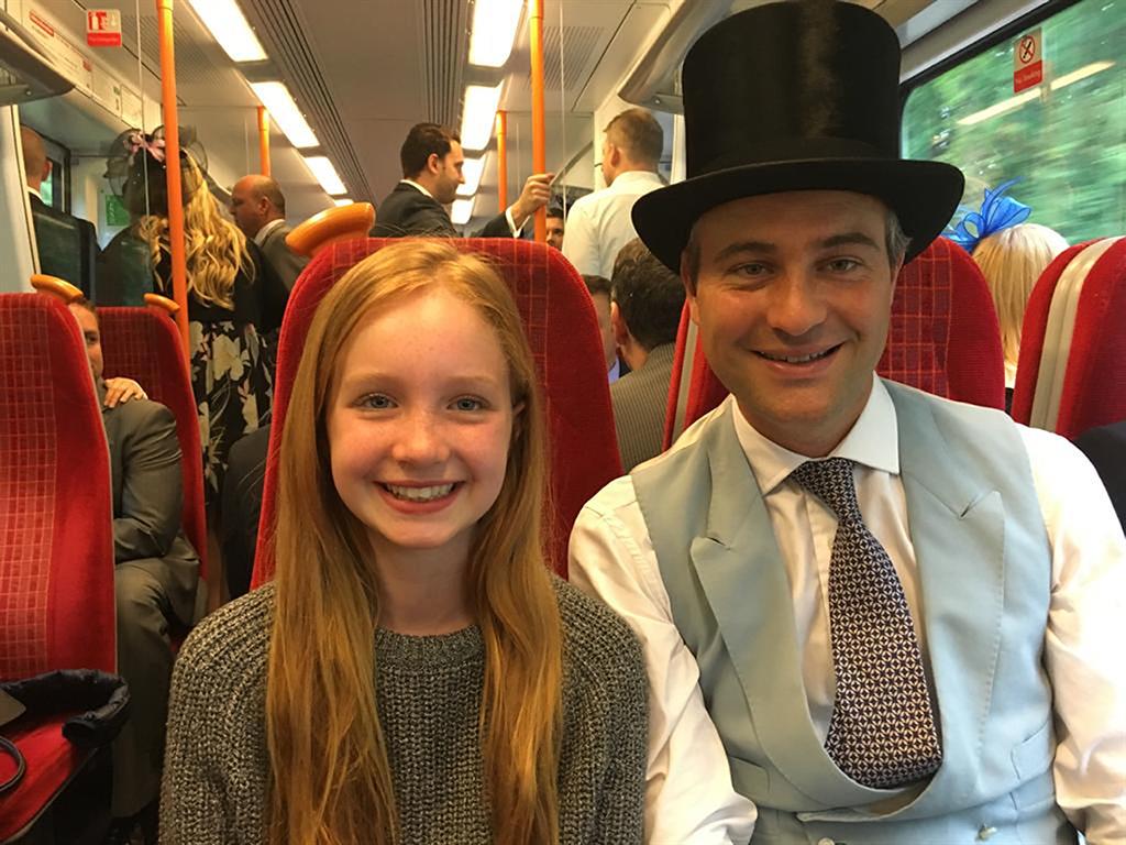 Much loved: Iris with her father Ben Goldsmith