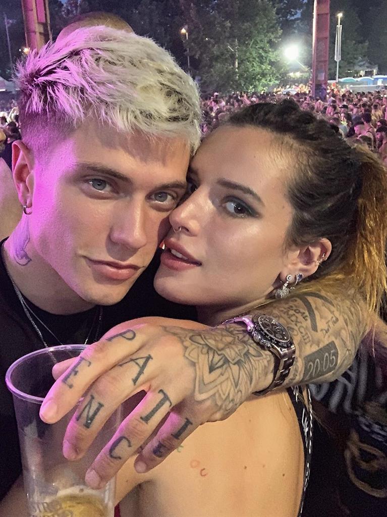 Up close and personal: The former Disney actress is currently seeing Italian pop star Benjamin Mascolo PICTURE: INSTAGRAM