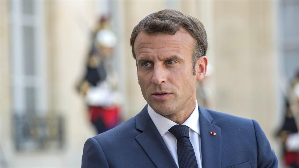 Talks: French president Emmanuel Macron PICTURE: REX