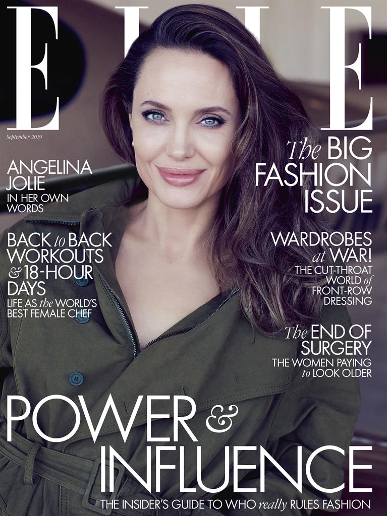 Opening up: Jolie spoke in September's issue of Elle UK, out Thursday ?PICTURE: ELLE UK/ALEXI LUBOMIRSKI
