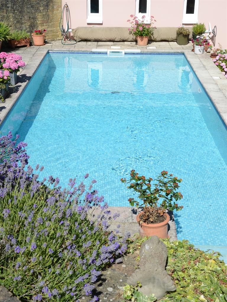 Dive in: The heated outdoor pool