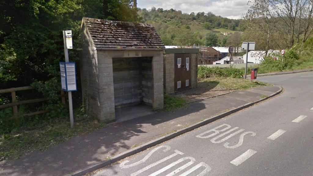 'Boring': The bus stop before it was given a makeover PICTURE: GOOGLE
