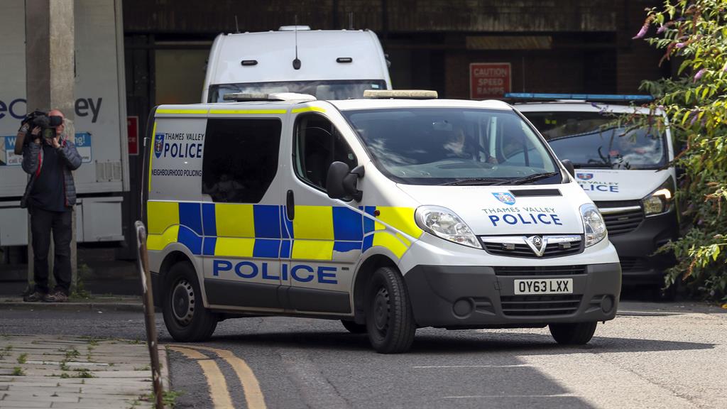 Remanded: A police van takes Jed Foster into custody. He will appear at crown court on Wednesday PICTURE: PA