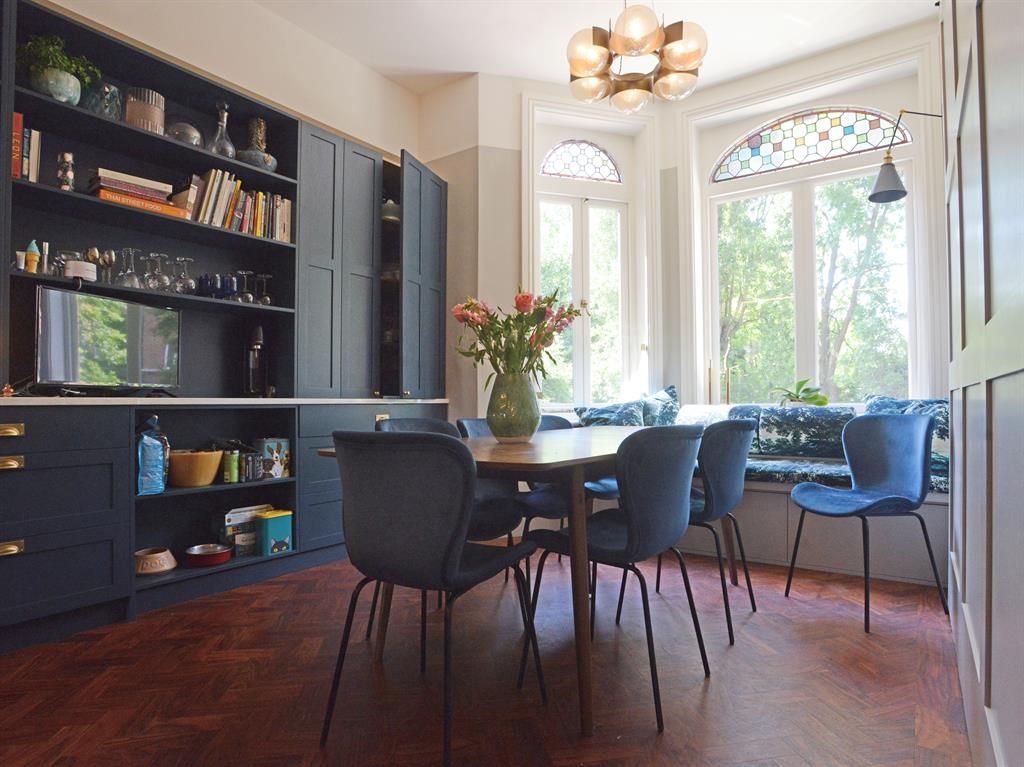 Changing rooms: Pocket doors mean the living areas and kitchen can be opened up or divided for added privacy