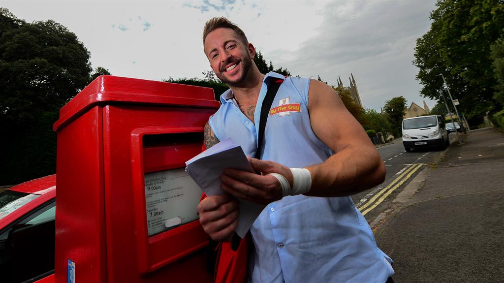 Postman by day: Ryan Thomas from Cheltenham on one of his rounds