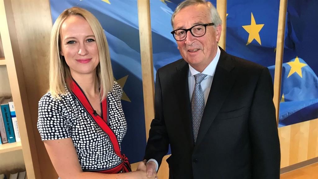 Interview Sky’s Sophy Ridge with Jean Claude Juncker in Brussels