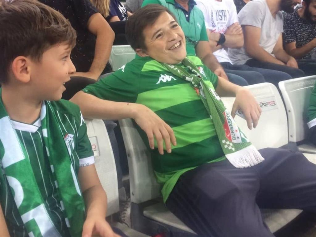 Relaxed: The ‘boy’ enjoying the game
