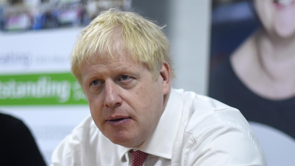 'Can't be right': Mr Johnson spoke of the use of diplomatic immunity during a visit to Watford General Hospital earlier today PICTURE: GETTY