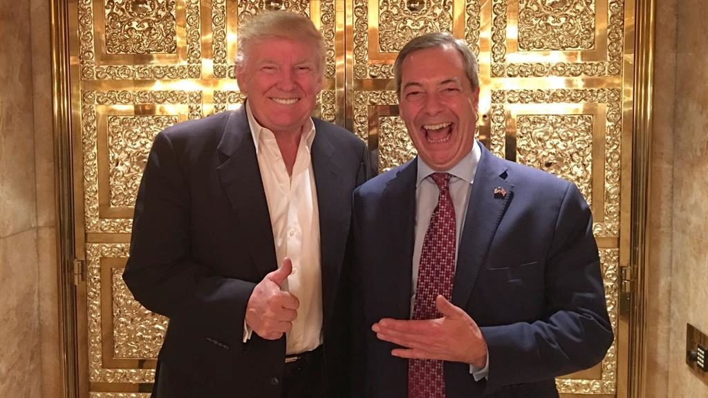 Radio chat Trump and Farage