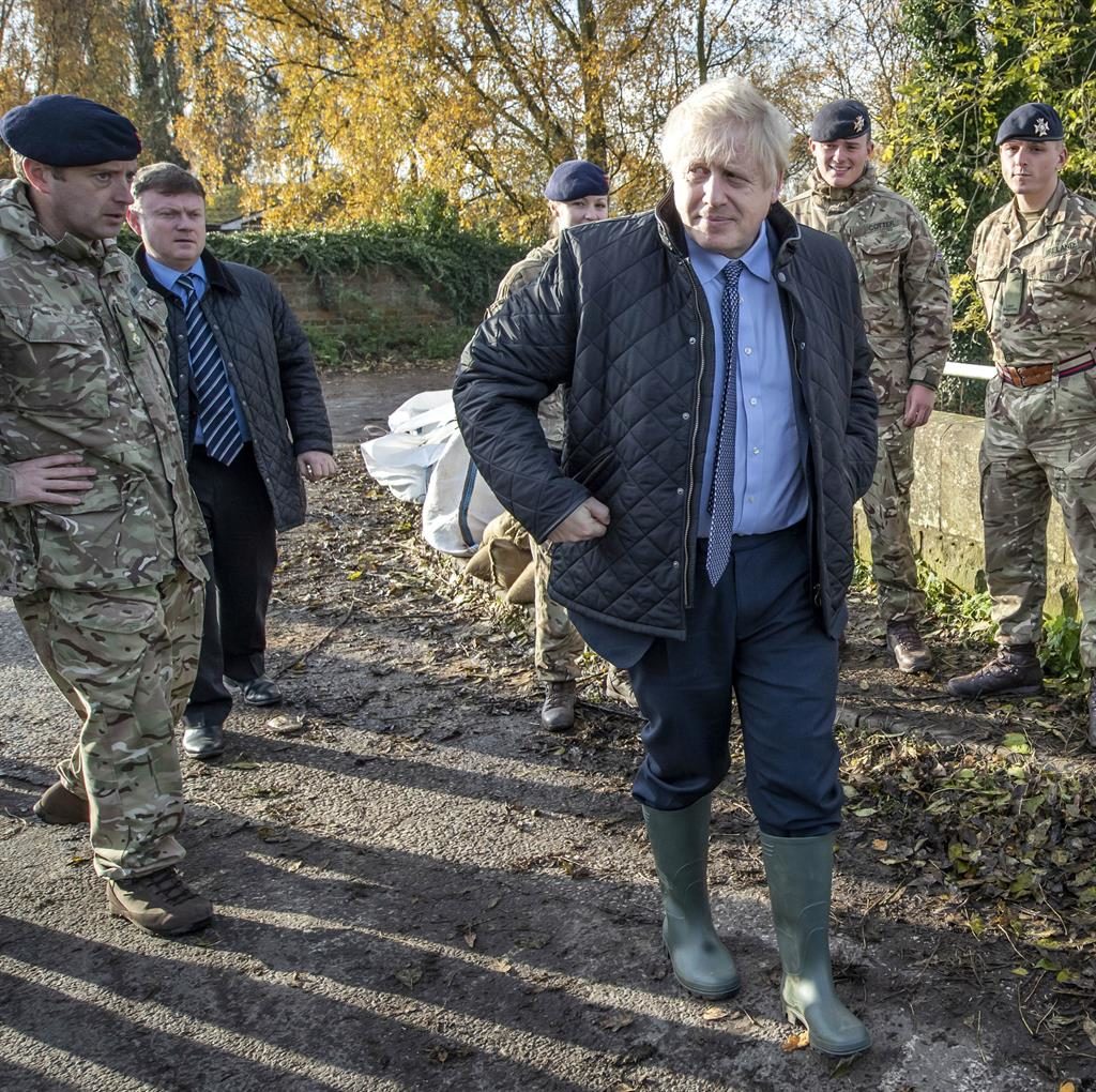 Sink or swim Boris Johnson visited flood-hit regions but was accused by residents of showing up too late