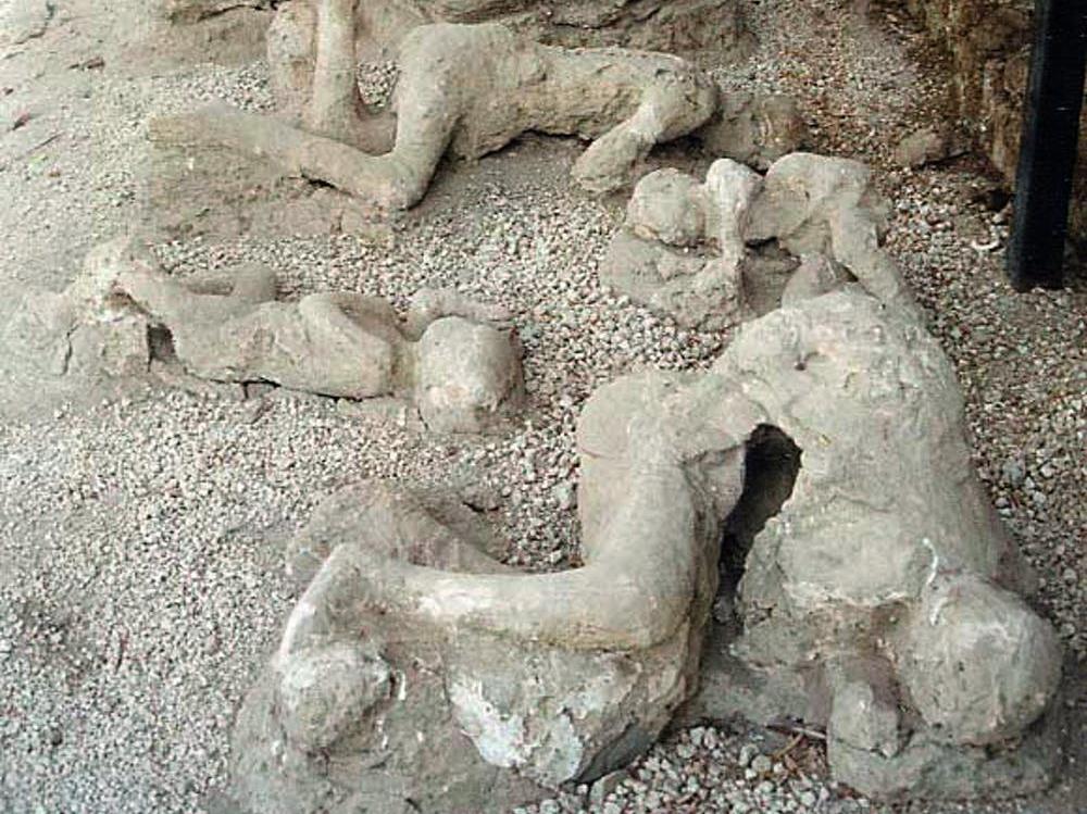Former selves: Pompeii’s Garden of the Fugitives PICTURE: LANCEVORTEX/WIKIPEDIA
