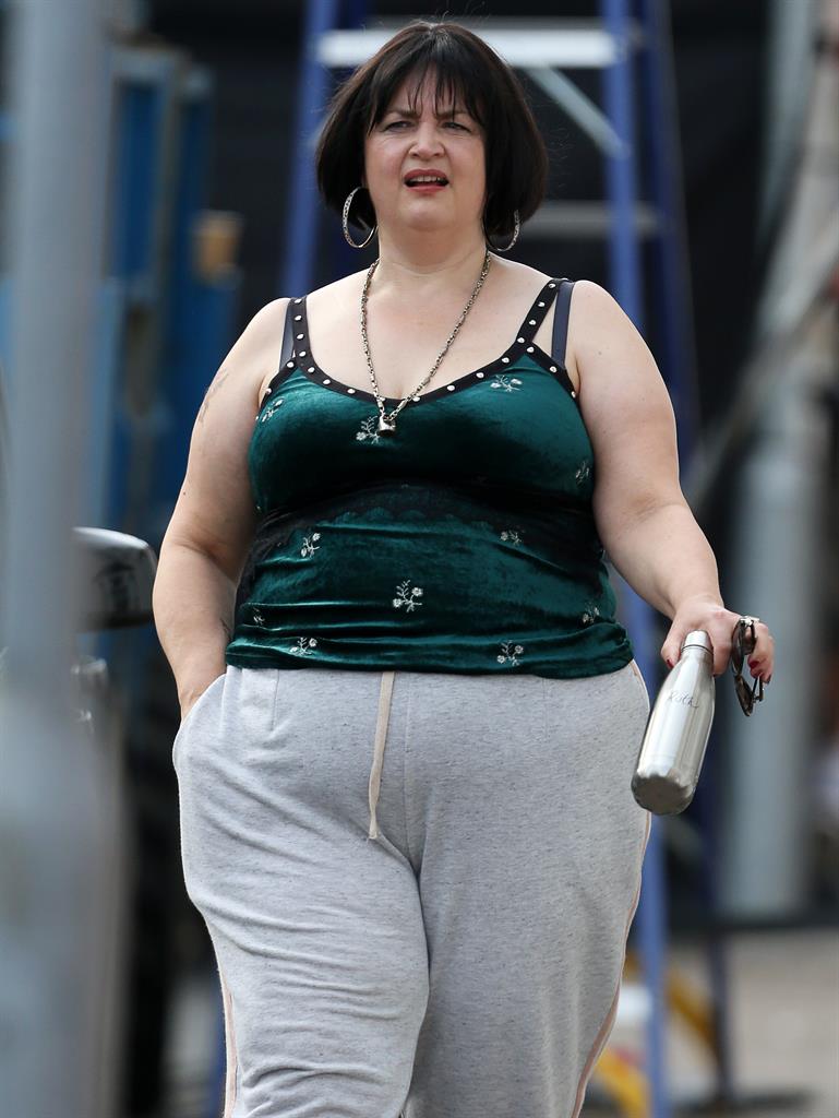 What a Ness!: Ruth on set in Barry, Wales, this summer PICTURE: REX