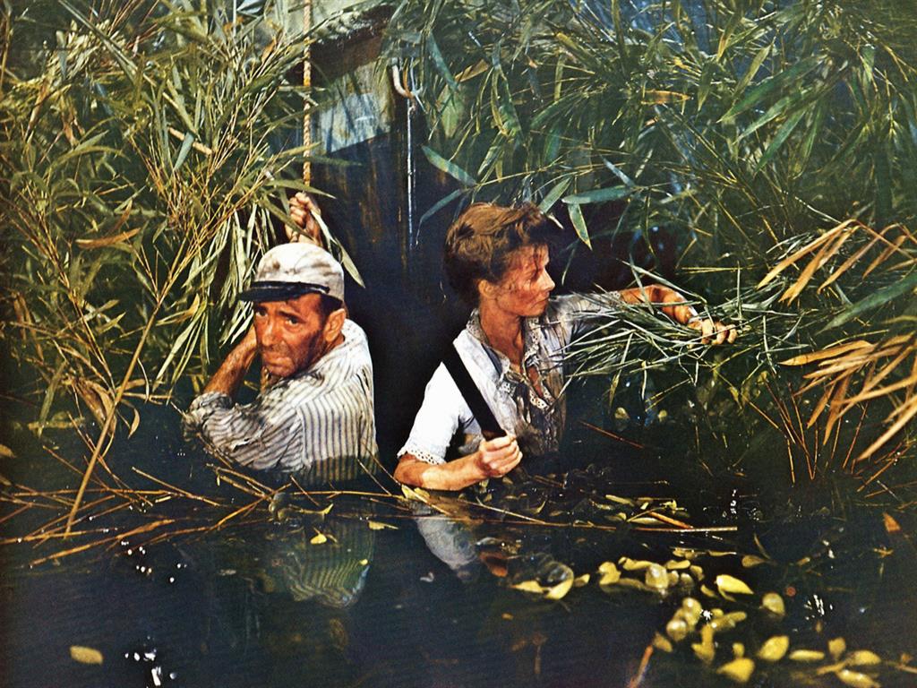 Sinking f-Ealing: Humphrey Bogart and Katharine Hepburn in The African Queen