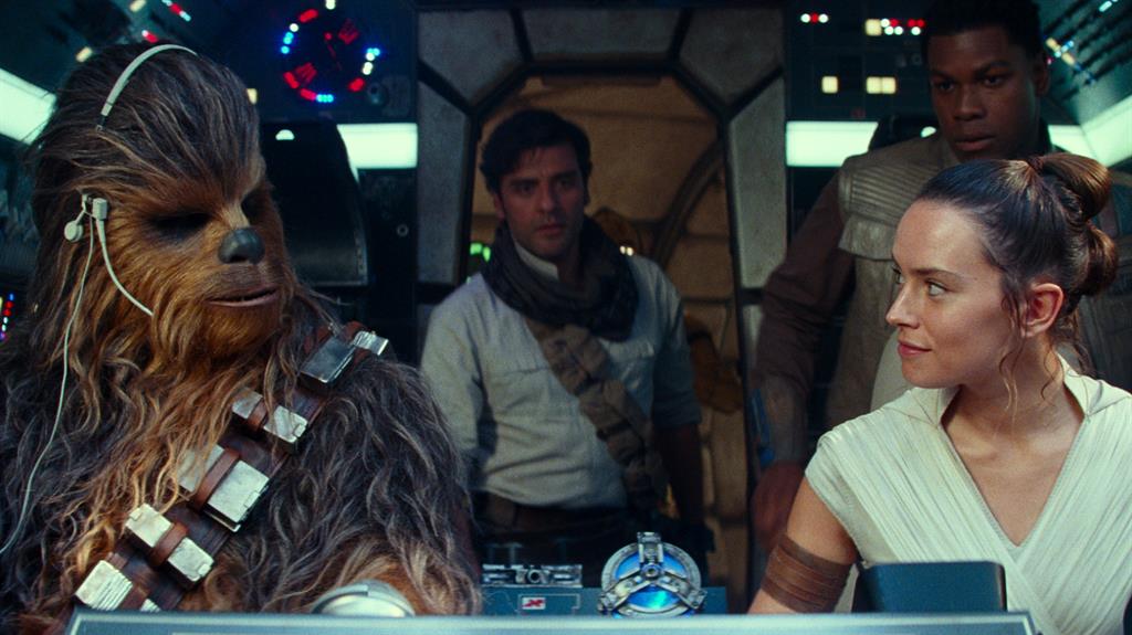 It’s a wild droid: An action scene from The Rise Of Skywalker, and Rey with Chewie, Poe and Finn