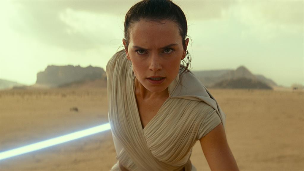 Tour de Force: Daisy Ridley and John Boyega (below) are back as Rey and Finn, with Richard E Grant making his Star Wars debut (bottom)