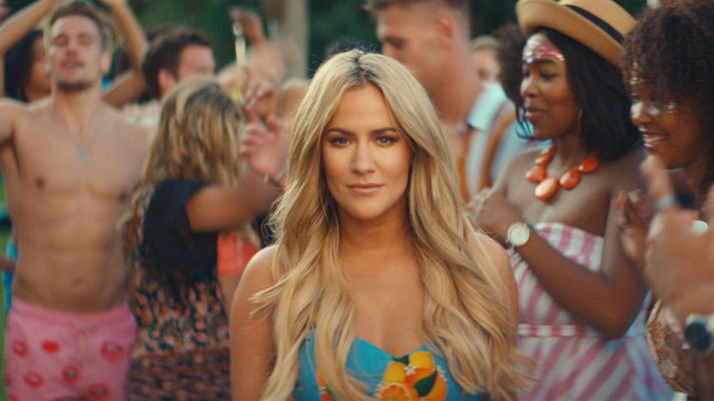 No-show: Caroline Flack featured in this promo for the new Love Island series - but she will no longer appear PICTURE: ITV/REX