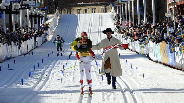 Vasaloppet: A cross-country skiing competition in Sweden PICTURE: VASALOPPET/NISSE SCHMIDT, CC BY-SA