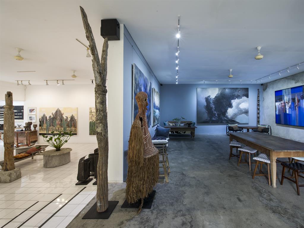 Branching out: Tonyraka art gallery and an affogato at its café, below