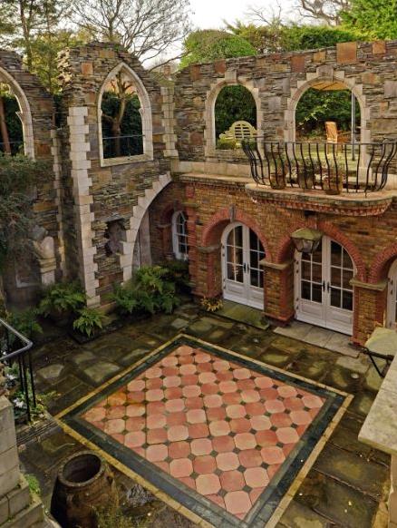 Welsh wonder: Sunken garden was inspired by the ruins of Wales’ Tintern Abbey