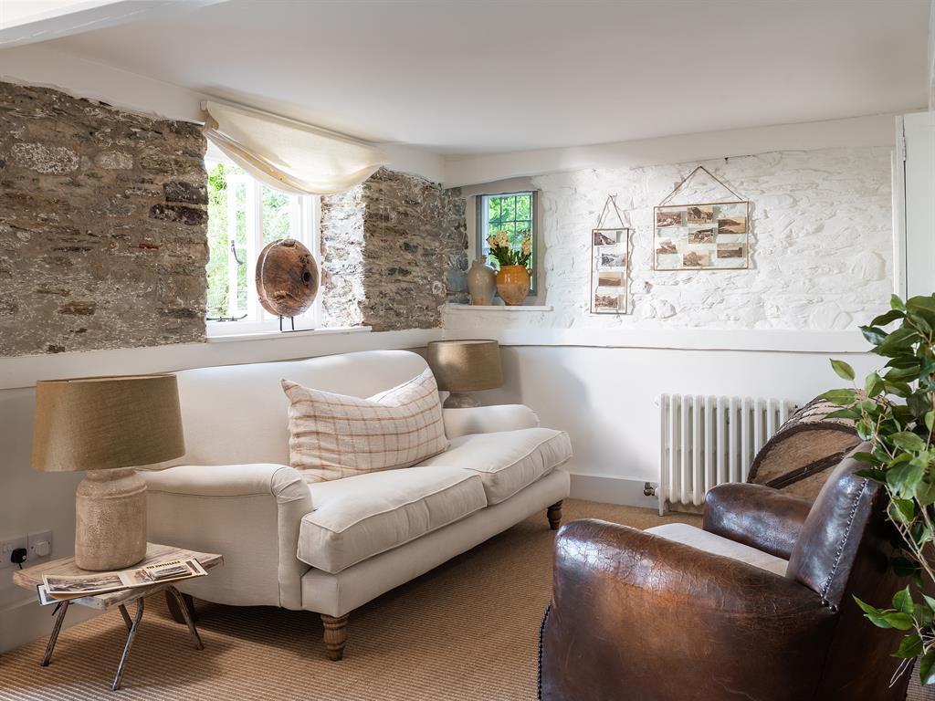 Stone’s throw: Tina wanted to keep as much of the stonework on show as possible