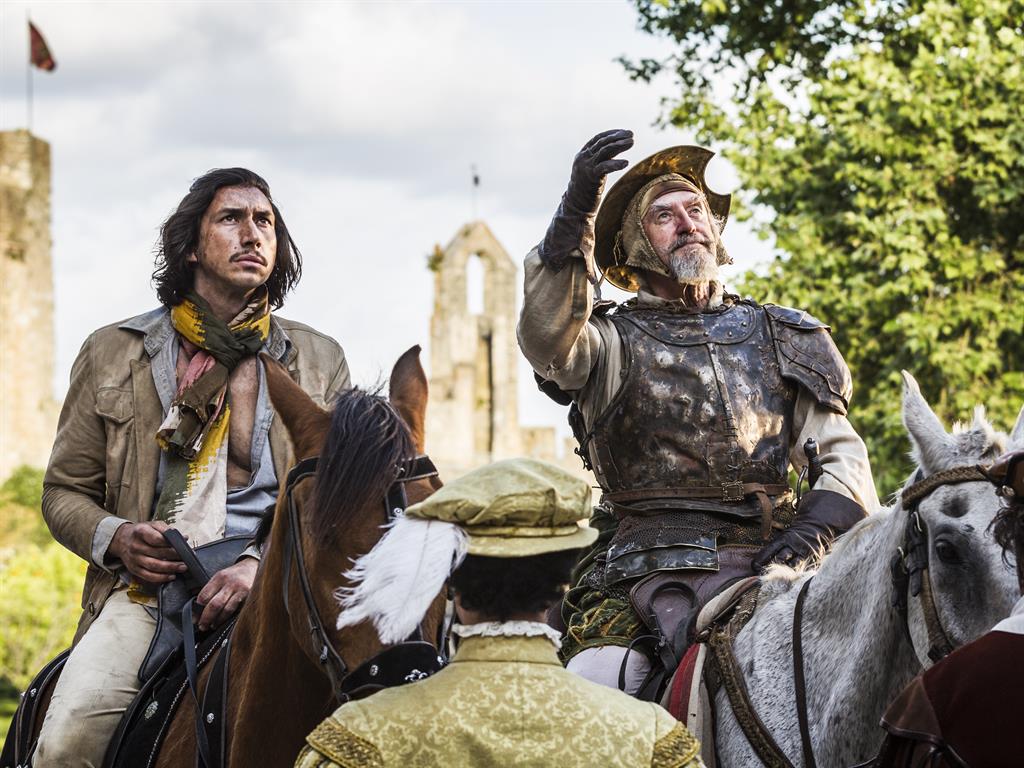 Let’s ride: Adam Driver (left) stars with Jonathan Pryce in The Man Who Killed Don Quixote