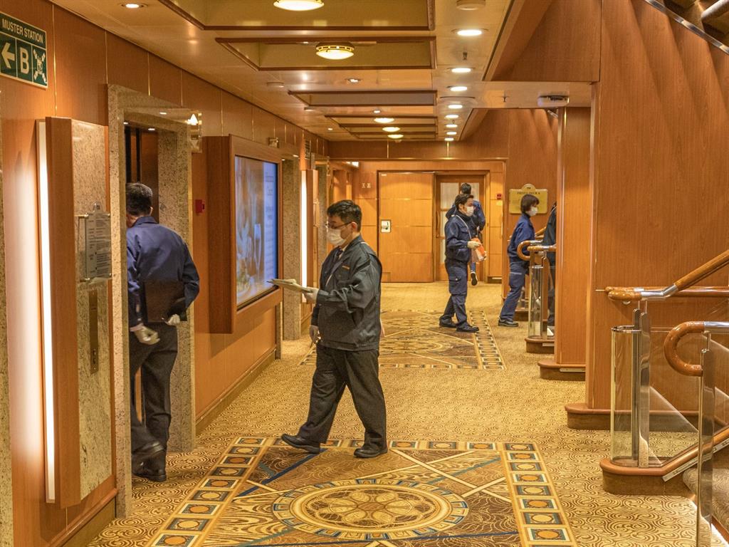 Fever afloat: Three Britons on board the Diamond Princess have tested positive for coronavirus PICTURE: DAVID ABEL/FACEBOOK