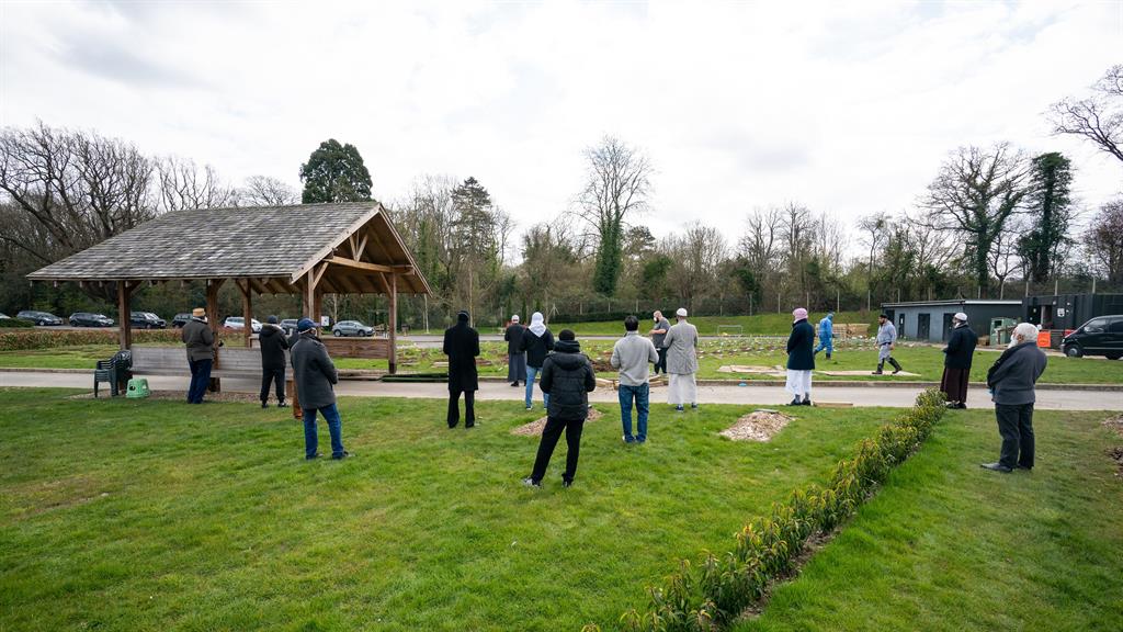Mourners: The teenager's immediate family have had to self-isolate PICTURES: PA