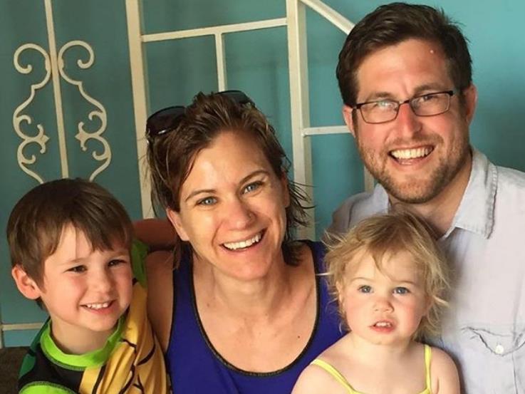 Family: Gideon, Maeve, David and daughter Gabriella