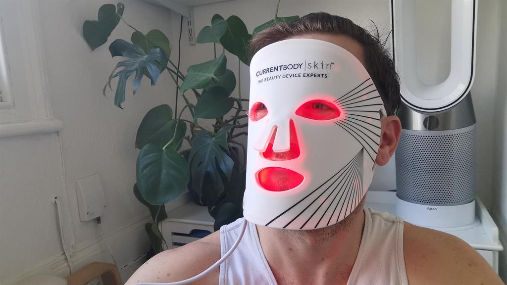 Tone up: The light therapy mask aims to improve skin texture