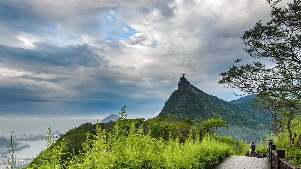 High point: The best of Rio can be seen from Mirante Dona Marta