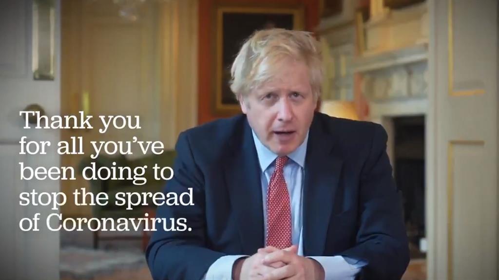 Crucial: five tests must be met, Boris Johnson said yesterday, as (below) a graph from the daily press briefing showed the north-west was now bearing the brunt of the crisis PICTURE: TWITTER