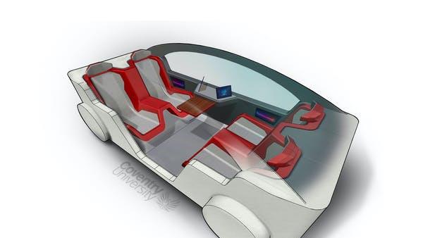 Future proof: Autonomous cars will provide an opportunity for a complete design overhaul PICTURE: COVENTRY UNIVERSITY
