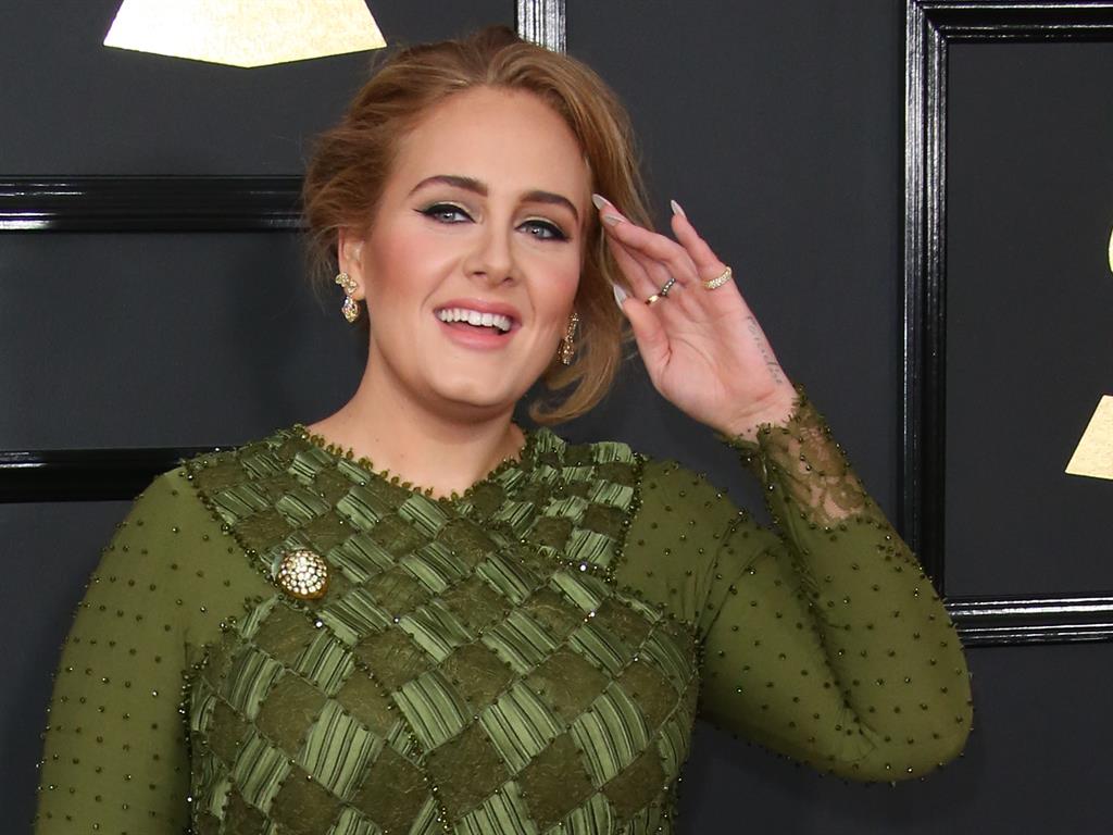 Laughing in Soho: Adele PICTURE: WIREIMAGE