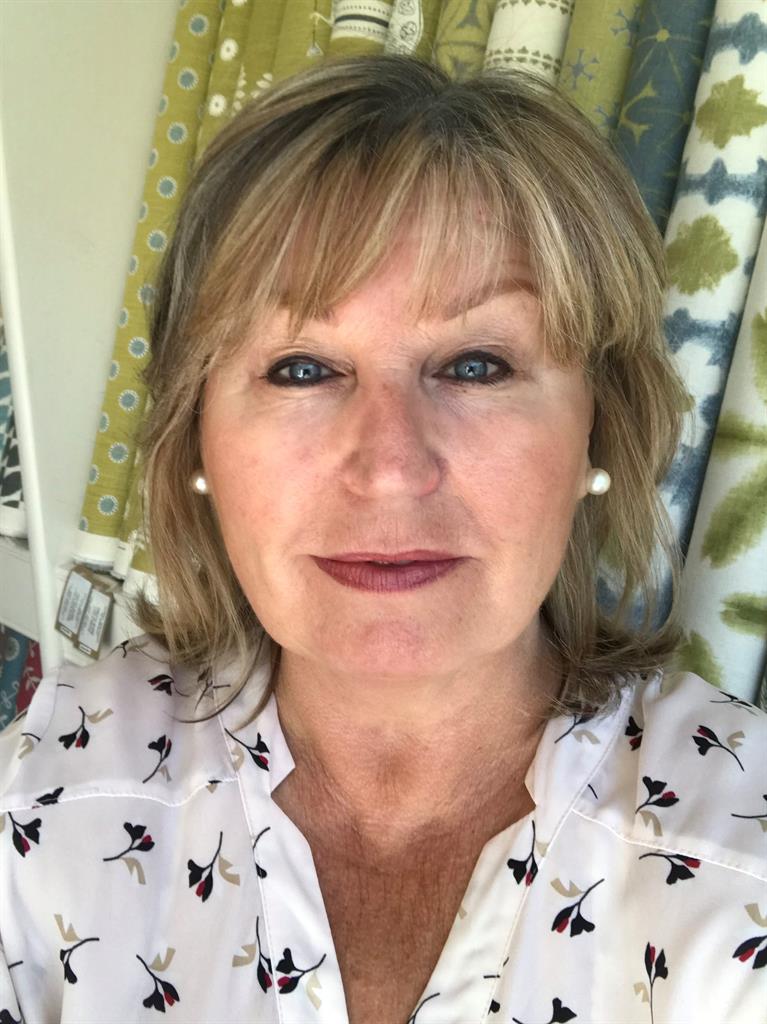 Sew good: Manager Hayley is happy to be back working at Vanessa Arbuthnott, below