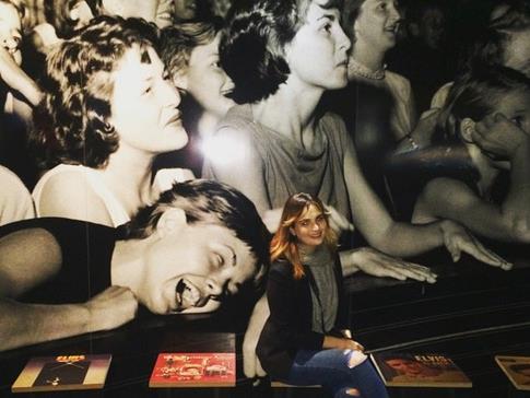 Besotted: Just like teens of the 1950s, Madeleine can't get enough of the King