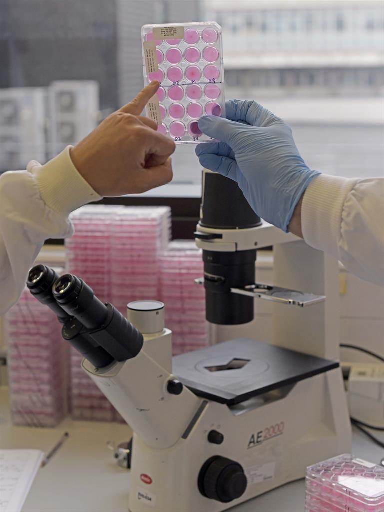 Expert hands: The Hvivo test is as accurate as the one given to NHS workers: 99.8 per cent