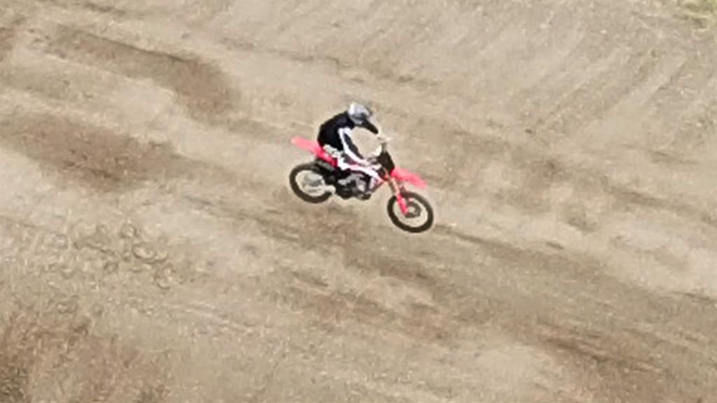 Back in the Hunt: Tom Cruise – who plays Ethan Hunt – is seen practising a motocross stunt for the new Mission: Impossible film in Oxfordshire PICTURES: SPLASH NEWS/REX