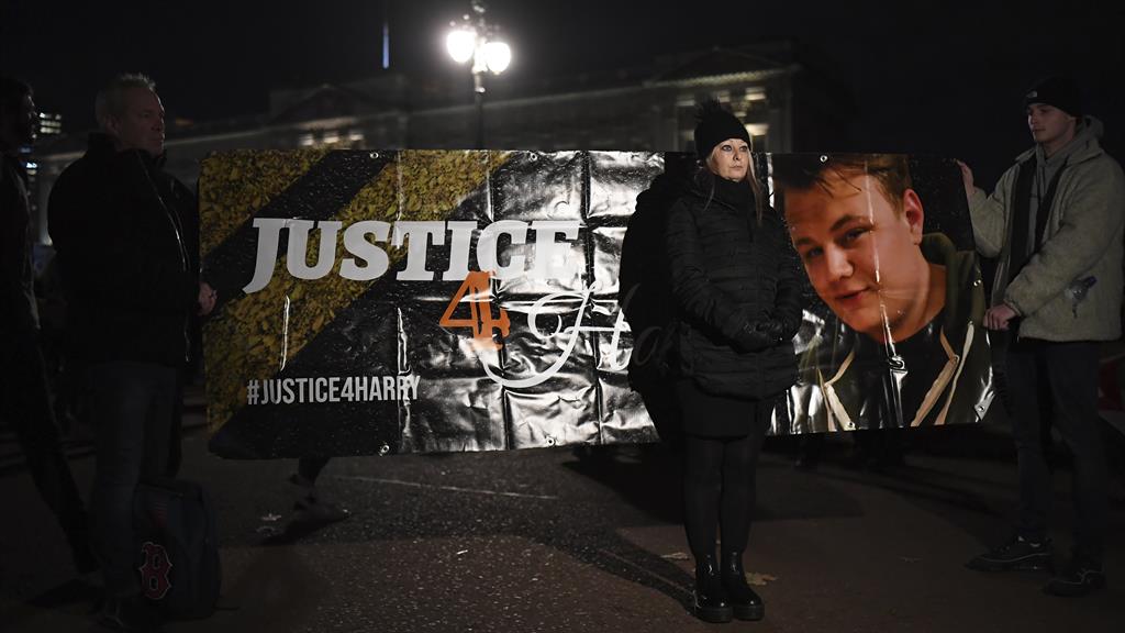 Campaign: Charlotte Charles takes part in a demonstration during Donald Trump's visit to London last December