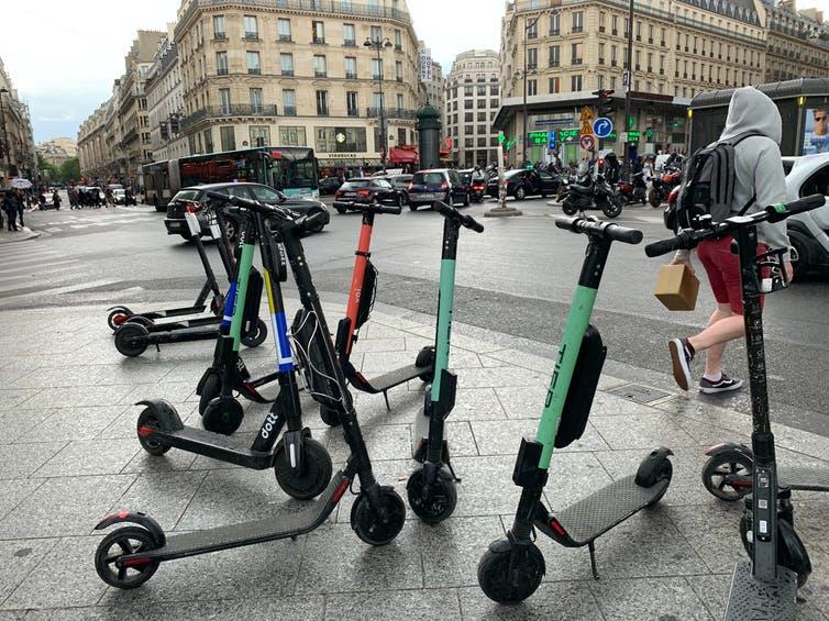 Hazardous: Dockless e-scooters in Paris PICTURE: ANTOINE RAMUS/SHUTTERSTOCK