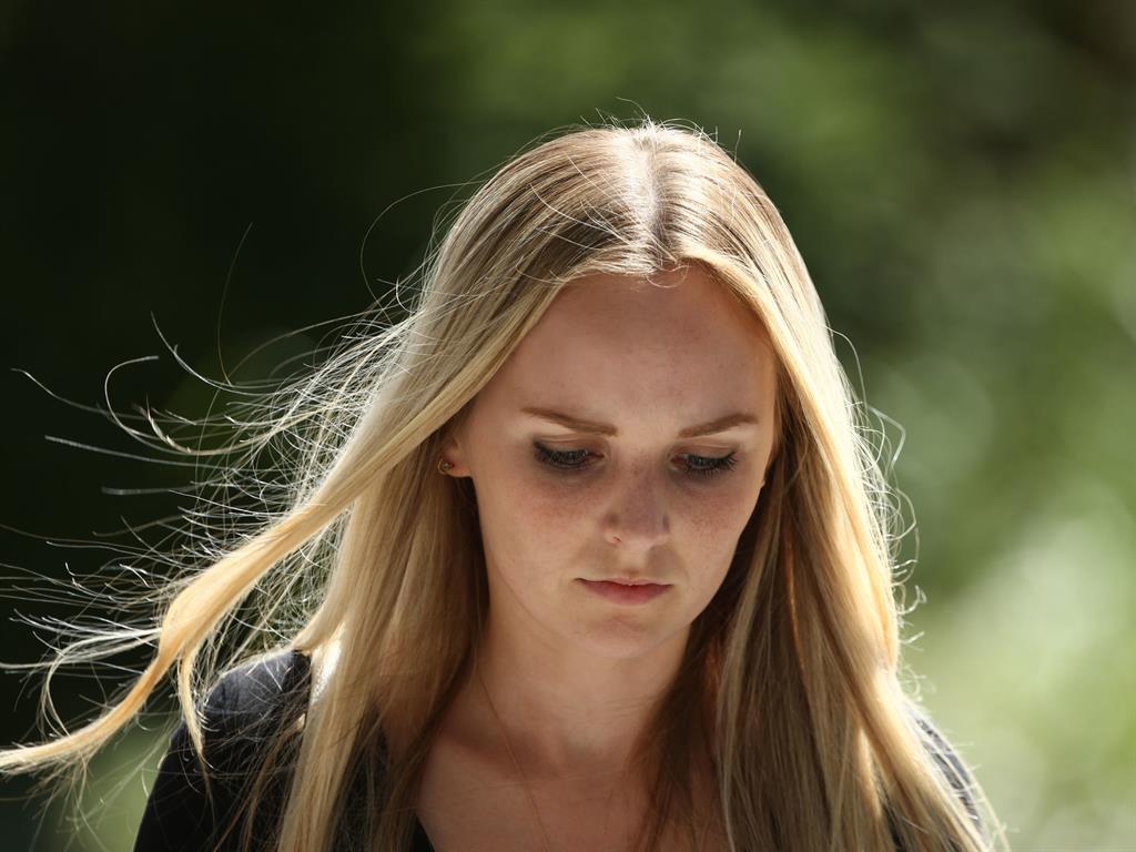 Heartbroken: Lissie Harper, the widow of Pc Andrew Harper